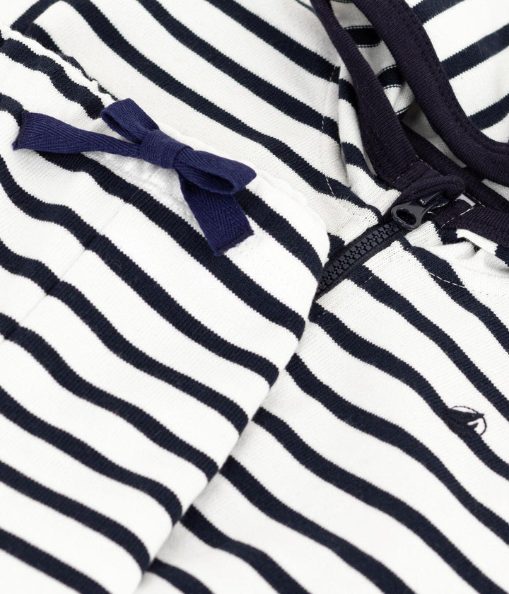 COMPLETO A RIGHE MARINIÈRE IN JERSEY SPESSO PER BEBÈ A08S5 02 PETIT BATEAU 