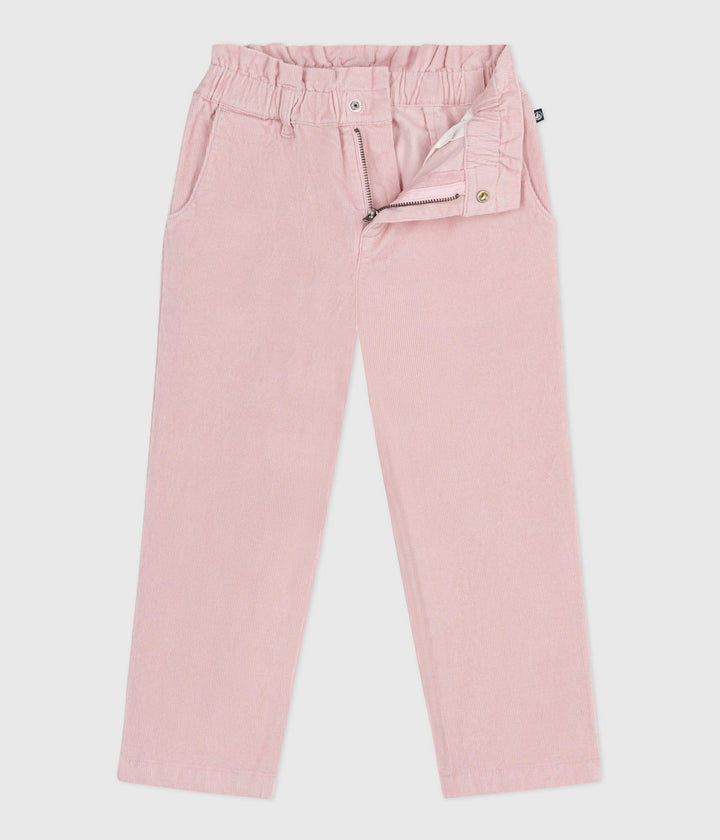 PANTALONI IN VELLUTO ROSA A0ECN 02 PETIT BATEAU 