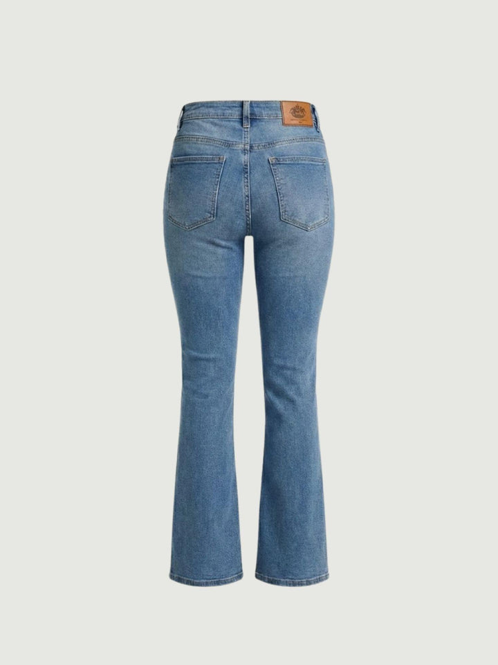 Jeans a zampa in denim lavaggio chiaro 9115 DENIM CHIARO ANDREA MORANDO 