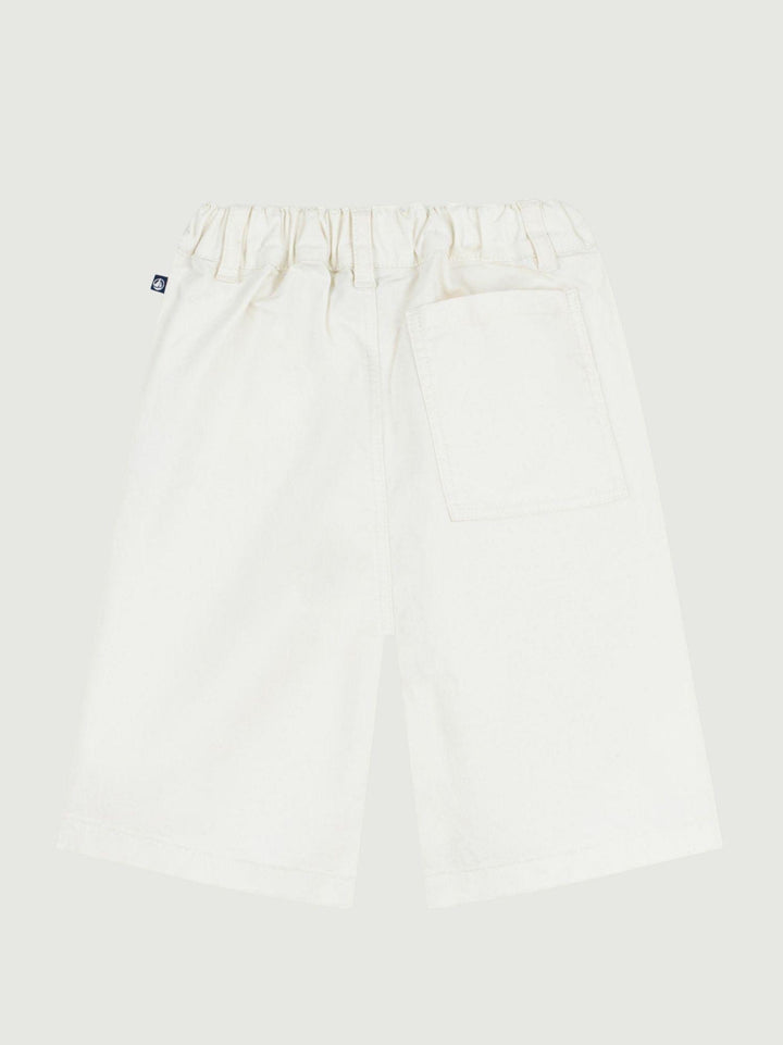 Pantaloncini in cotone bianco A0F0C 01 PETIT BATEAU 