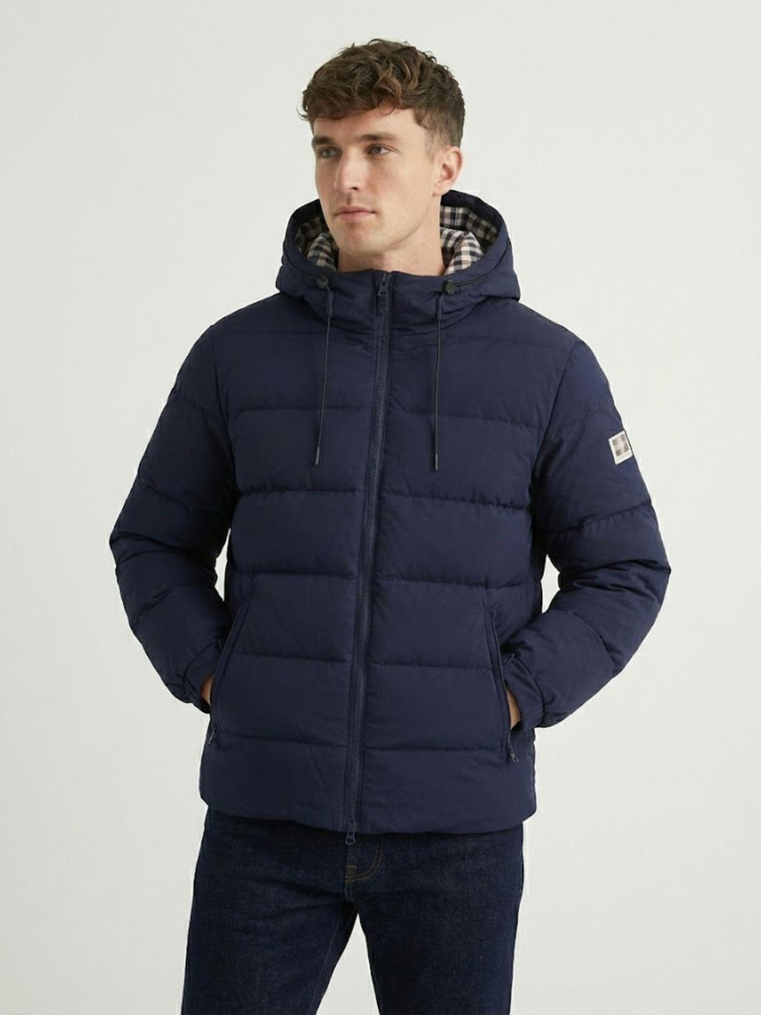 PIUMINO IMBOTTITO CON CAPPUCCIO NAVY JK010 NAVY AQUASCUTUM ACTIVE 