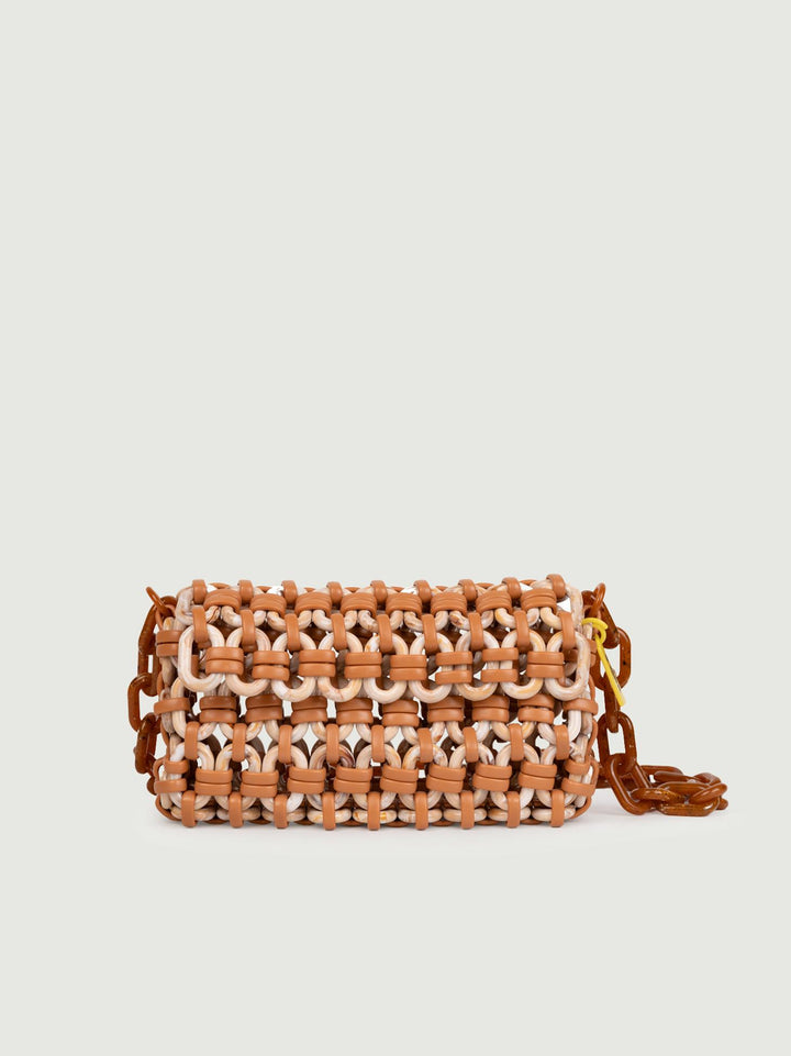 BORSA HER IN RESINA MULTICOLOR CARAMELLO