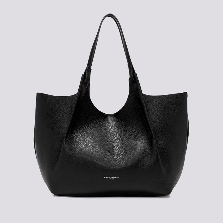 Borsa a spalla Dua in pelle martellata nera BS 9720/23AI RNGDBL 12565 GIANNI CHIARINI 