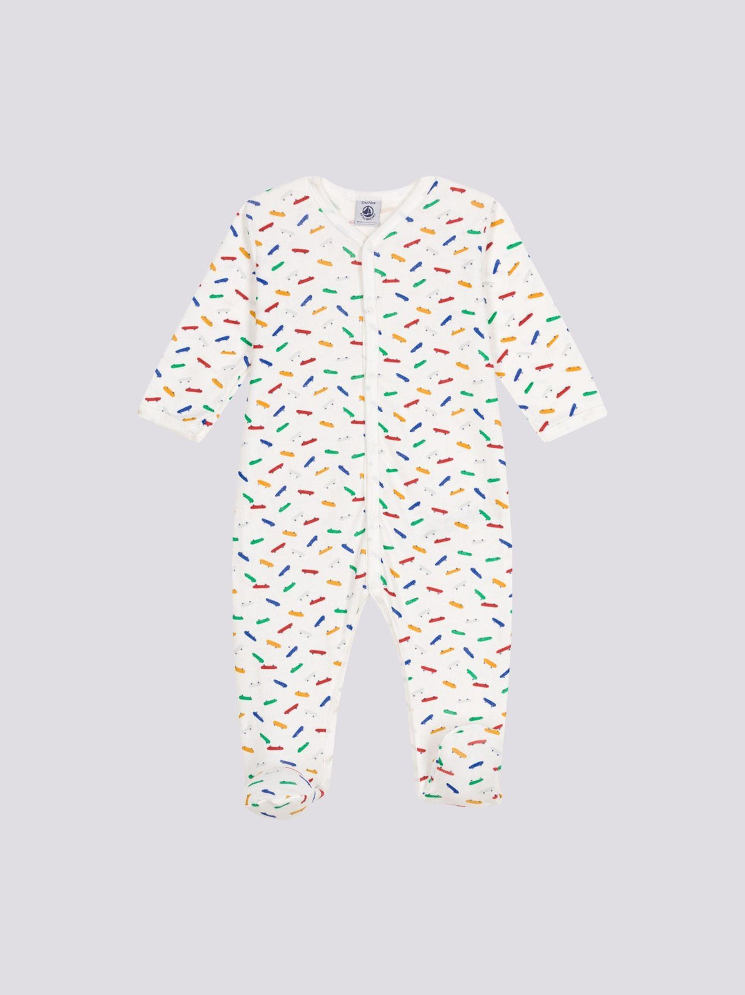PIGIAMA BEBÈ IN COTONE CON STAMPA SKATEBOARD A09QD 01 PETIT BATEAU 