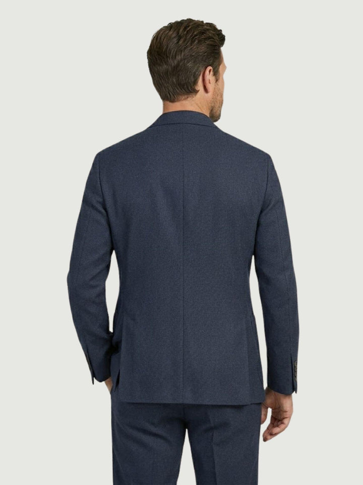 Blazer con microtrama bluette M0002PL012M 7000 ANDREA MORANDO 
