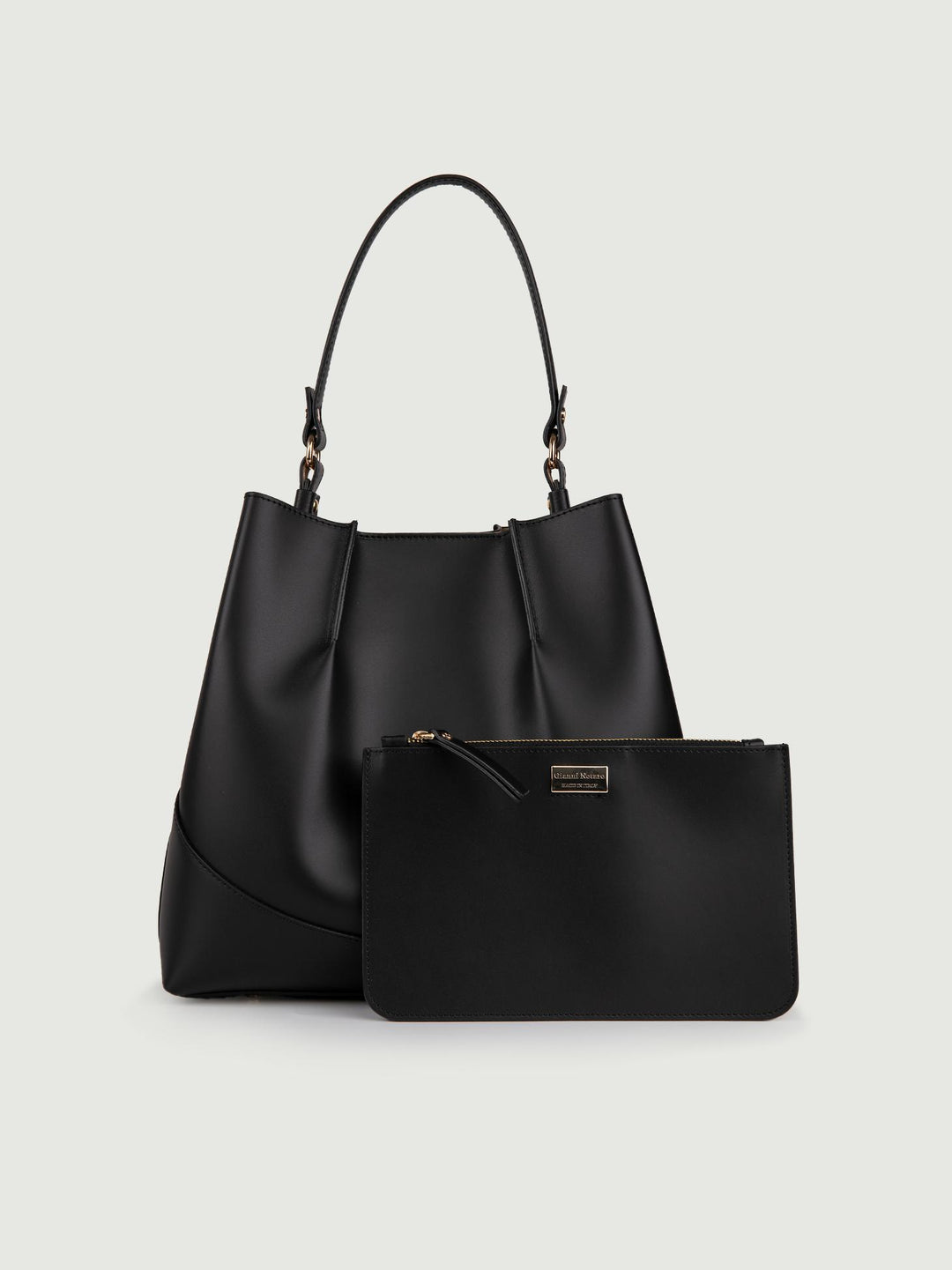 SECCHIELLO IN PELLE NERO 388 NERO GIANNI NOTARO 