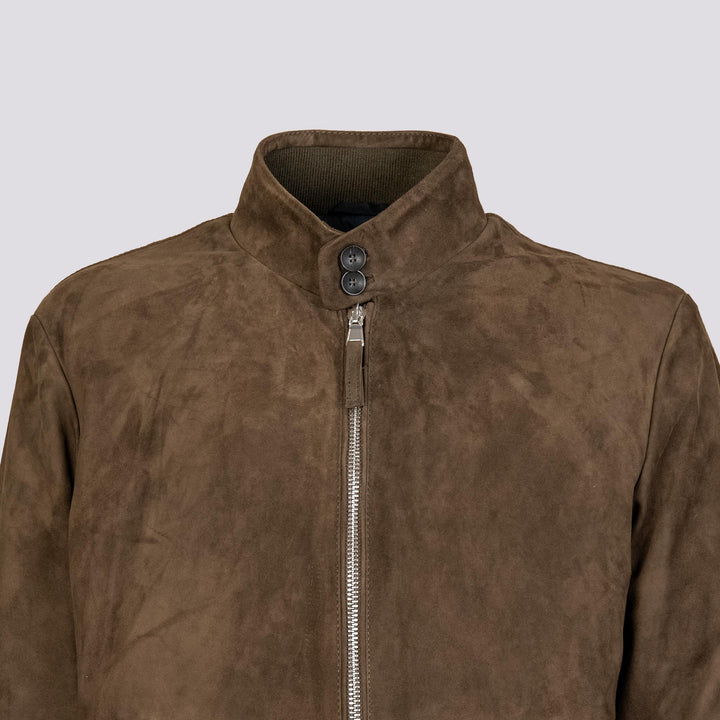 GIUBBOTTO IMBOTTITO IN CAMOSCIO "ELVIS" ELVIS 18 JACK LEATHER 