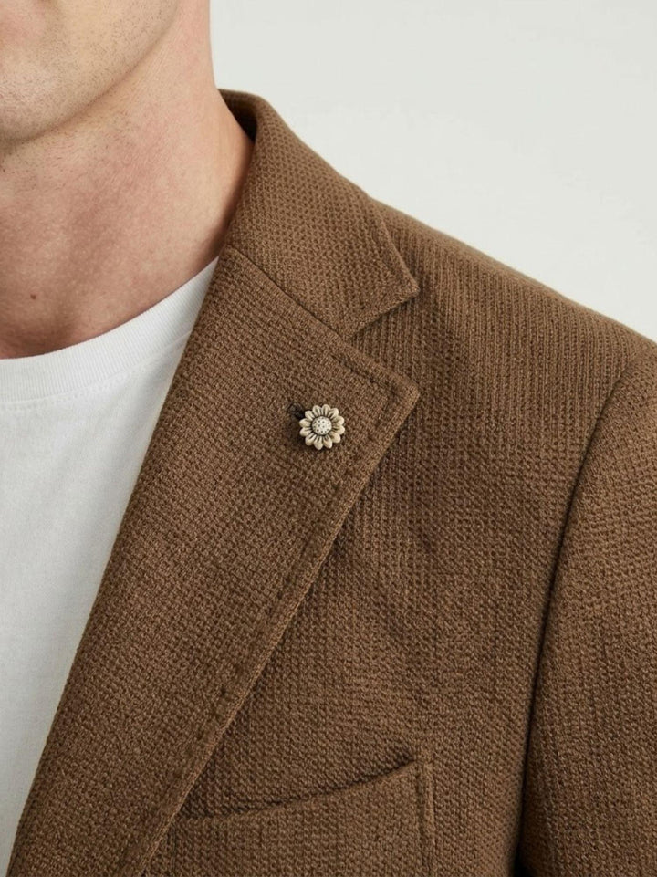 Blazer con microtrama testa di moro S1141 MORO ANDREA MORANDO 