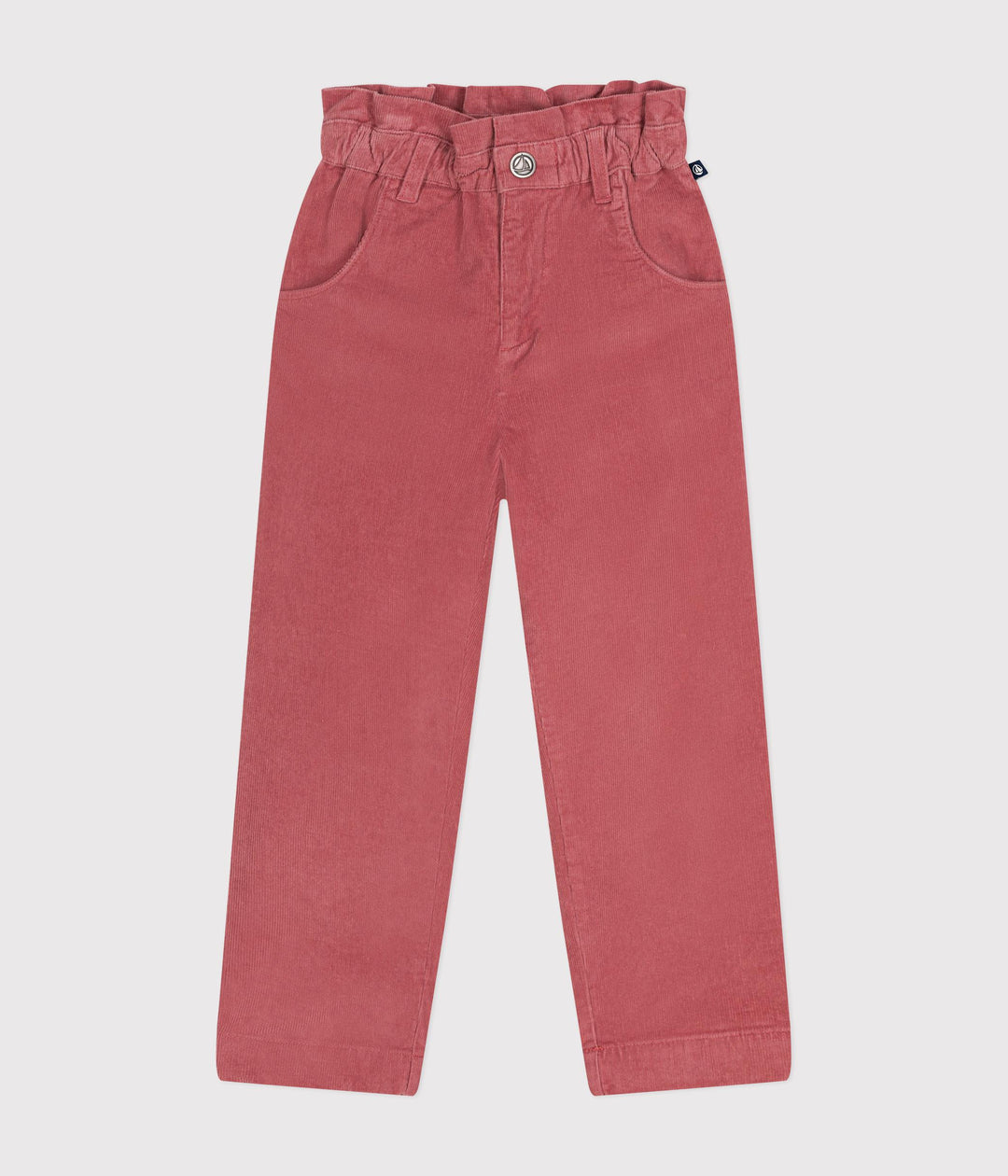 Pantaloni in velluto rosa