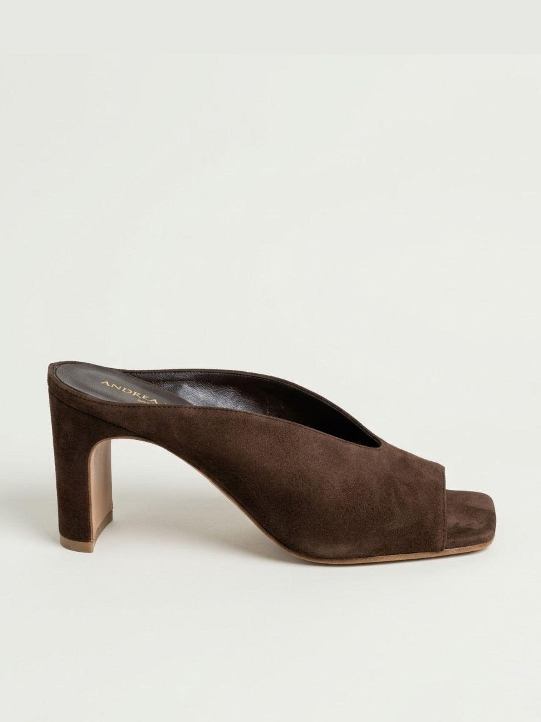 Sandalo mule in pelle scamosciata testa di moro 2754 T.MORO ANDREA MORANDO 