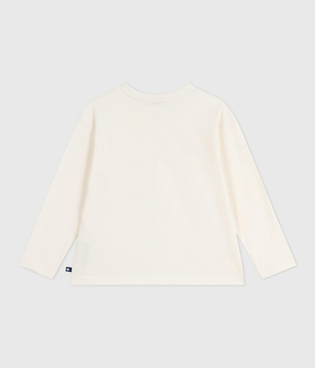 T-shirt a maniche lunghe in cotone con stampa bambina A0E8V 01 PETIT BATEAU 