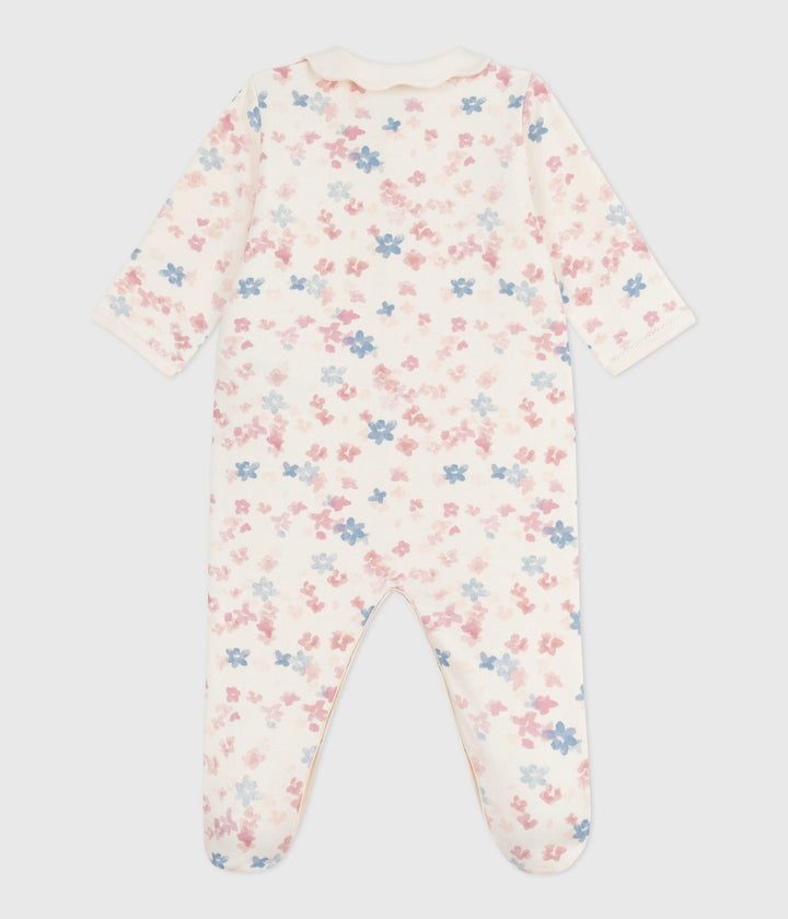 Pigiama in tessuto felpato spazzolato con stampa a fiori A0DWT 01 PETIT BATEAU 