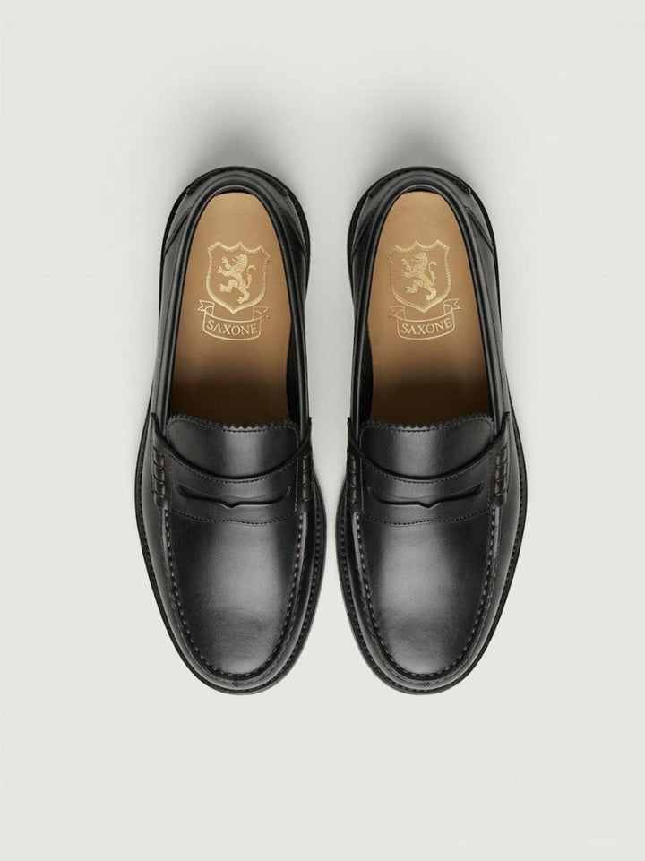 Mocassino penny in pelle nero 1407 NERO SAXONE 