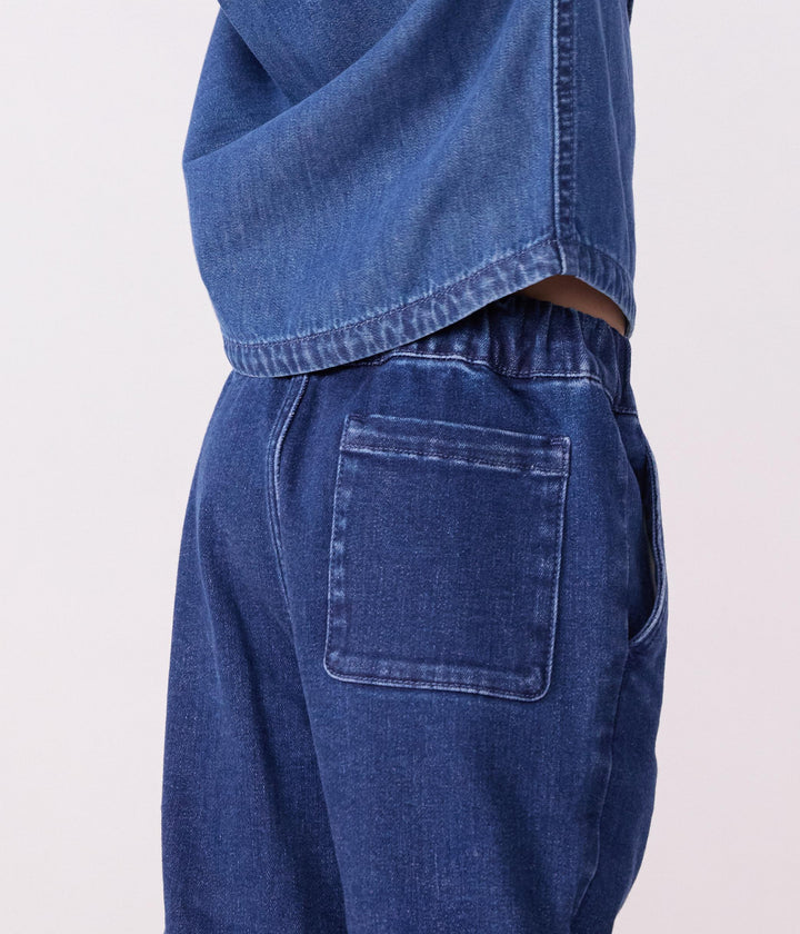Pantaloni in denim bambina A0DTA 01 PETIT BATEAU 