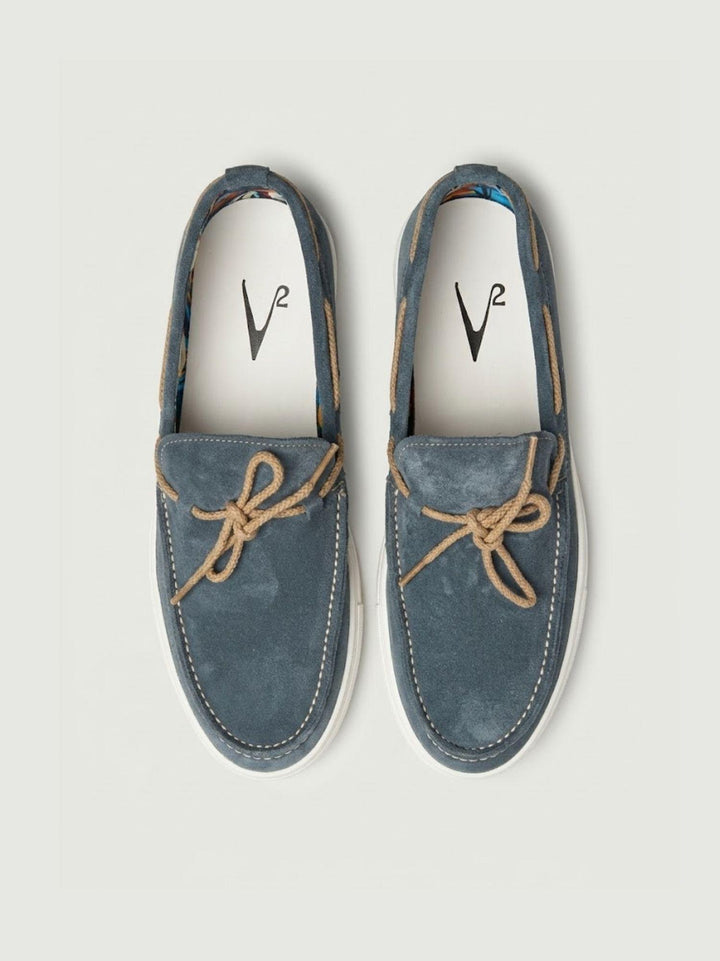 Mocassino da barca in pelle scamosciata jeans MOBRC JE V2 