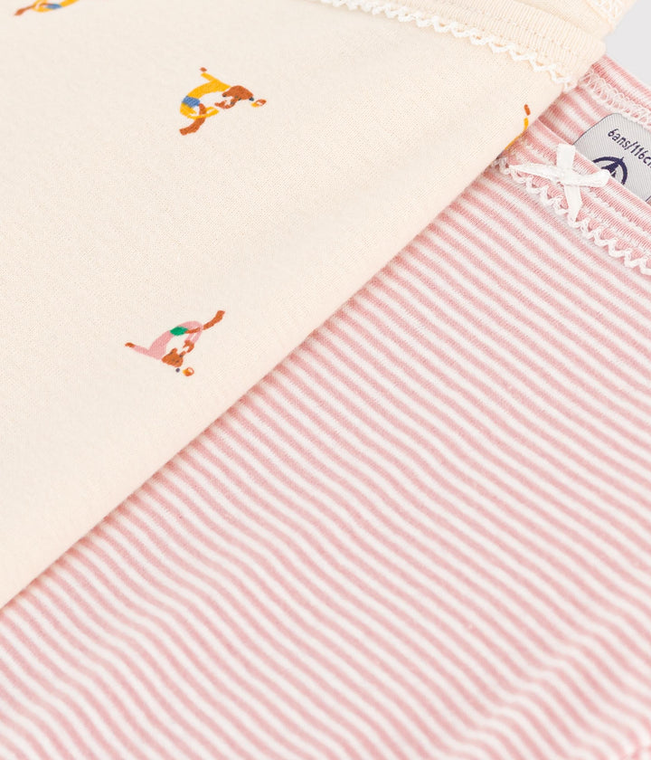 CONFEZIONE DA 2 CANOTTIERE CON SPALLINE IN COTONE BAMBINO A0A43 00 PETIT BATEAU 