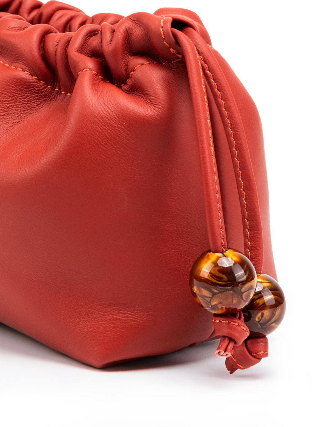 POCHETTE BON BON IN PELLE ARANCIONE BONBON MATTONE BIMOR 