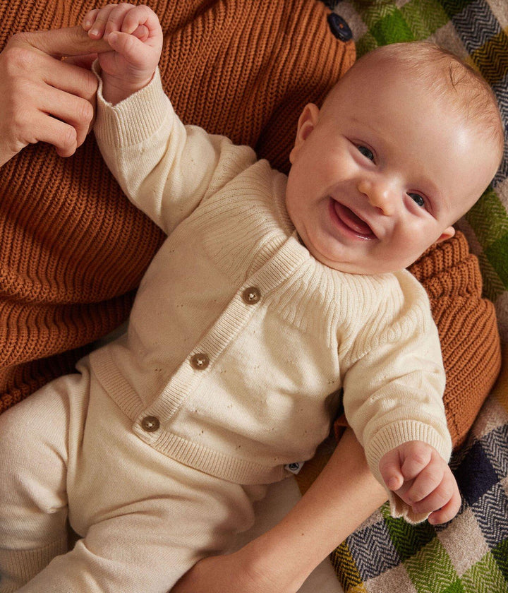 COMPLETO PER BEBÈ IN TRICOT DI LANA E COTONE A082Z 01 PETIT BATEAU 