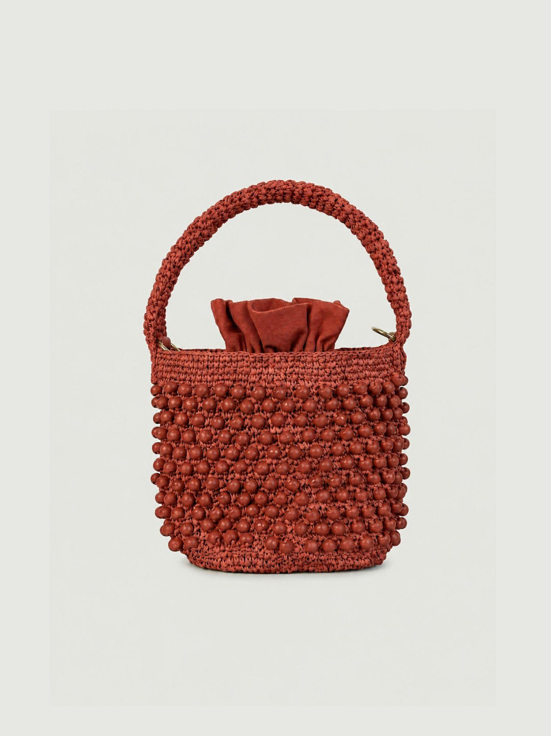 Borsa a mano in rafia ruggine RAFI343 70 ANDREA MORANDO 