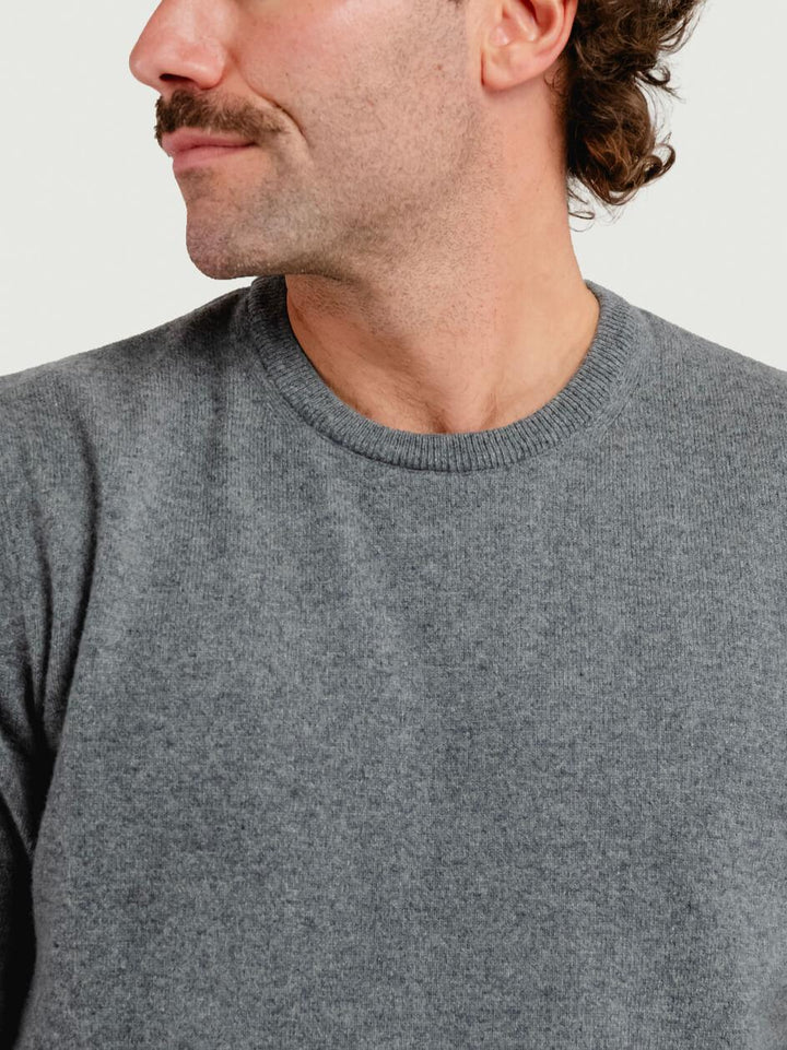 MAGLIA GIROCOLLO 100% CASHMERE GRIGIO U0125 GRIGIO MEDIO ANDREA MORANDO 