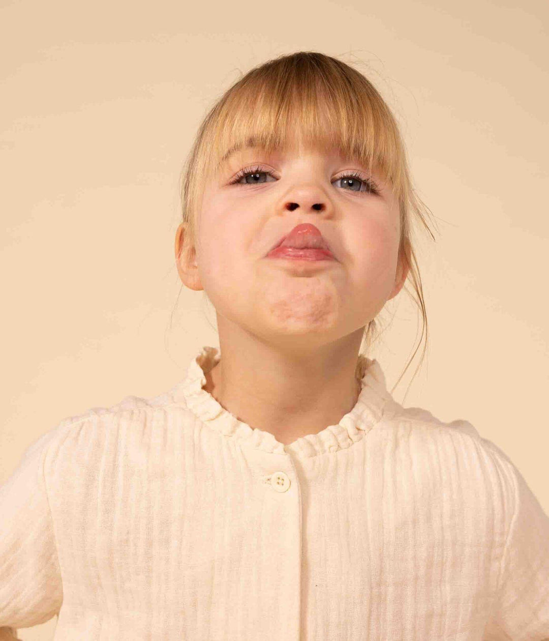 BLUSA IN GARZA DI COTONE BAMBINA A08H2 02 PETIT BATEAU 