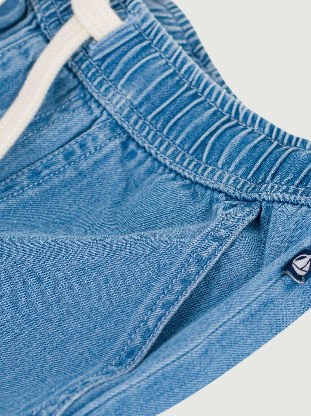 Pantaloni in denim a palazzo A0FUA 01 PETIT BATEAU 