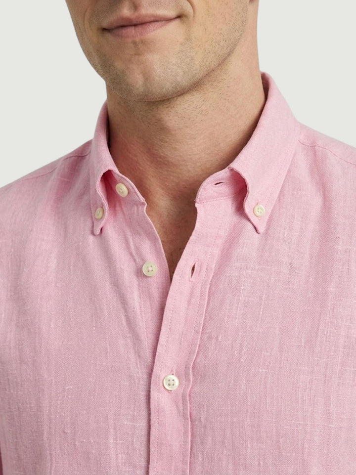 Camicia Bradford in lino rosa BRAD/TC162 P02 BAGGIES 
