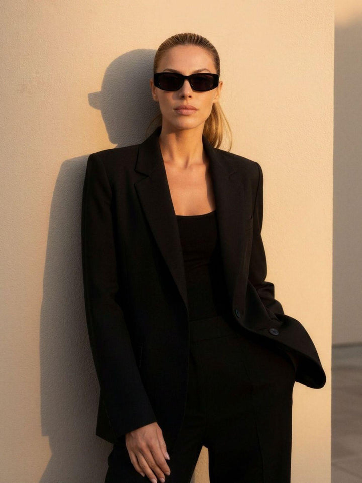 Occhiale da sole C-18 in acetato Berghain Black C-18 BERGHAIN BLACK BIMOR 