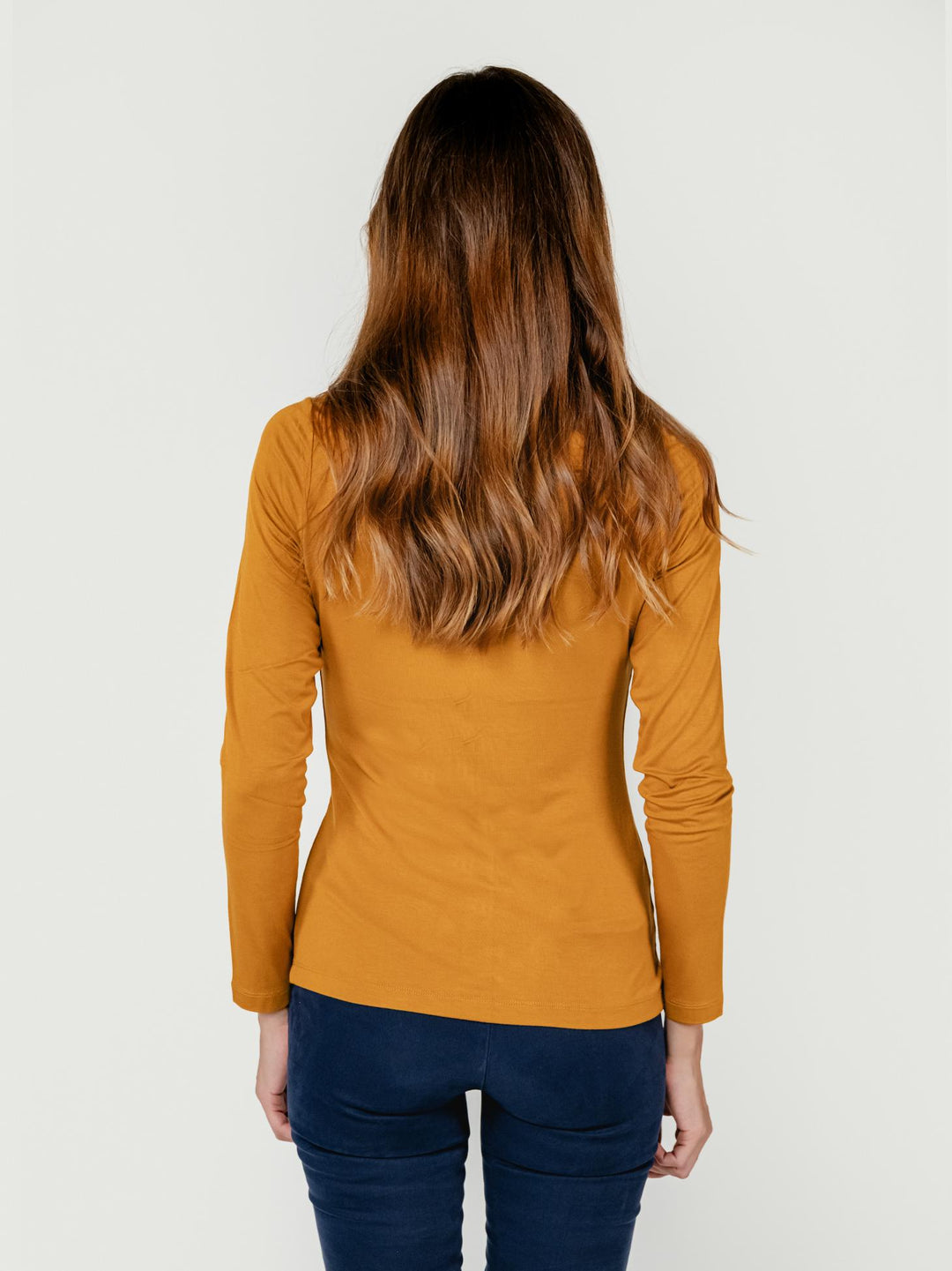CAMICIA IN VISCOSA OCRA 555LISI111 12 ANDREA MORANDO 