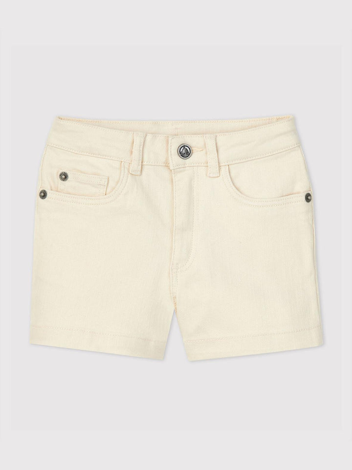 Short in denim bambina A06V6 03 PETIT BATEAU 