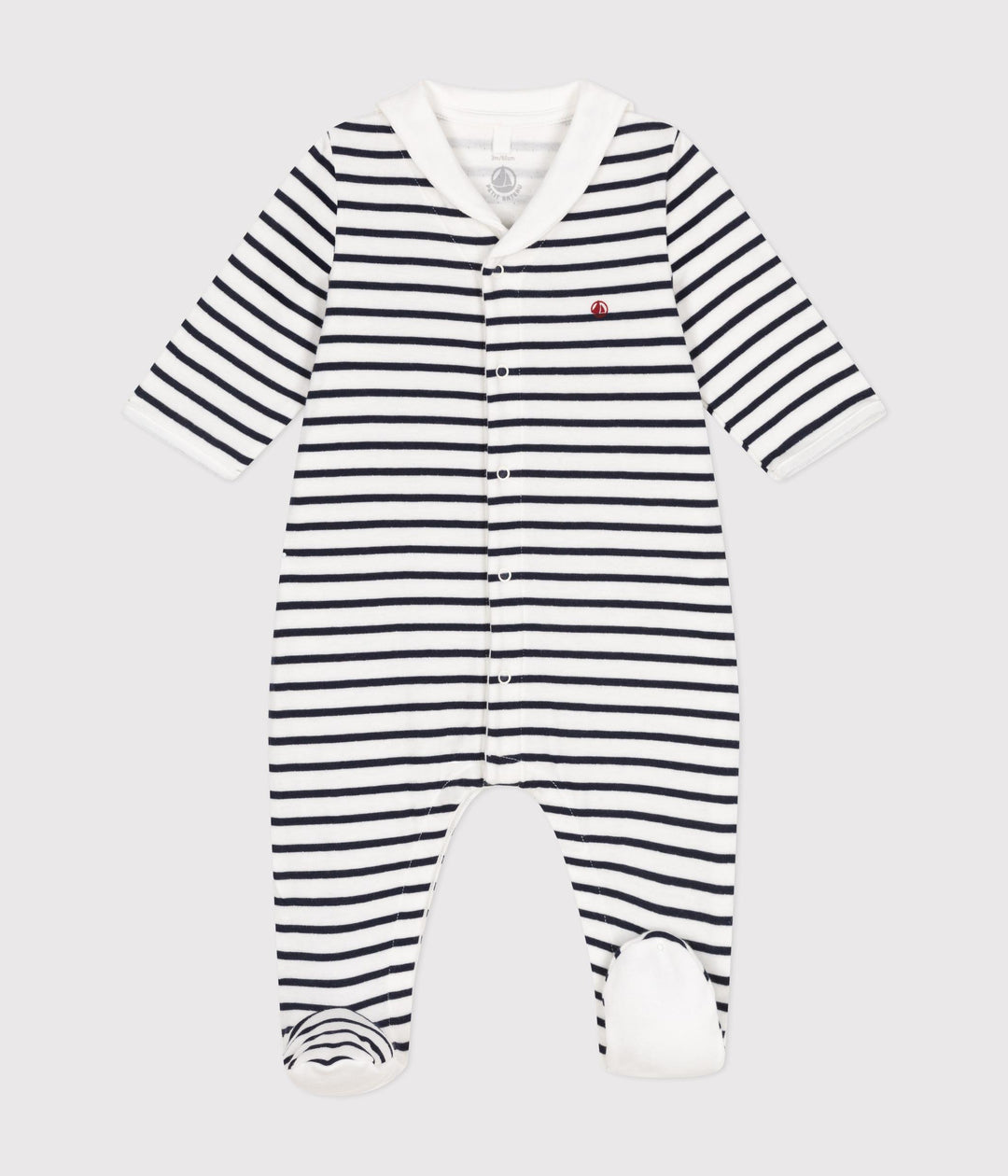 Pigiama in tubique marinière per Bebè A0ASR 01 PETIT BATEAU 