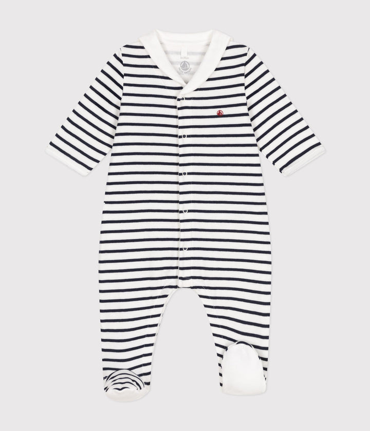 Pigiama in tubique marinière per Bebè A0ASR 01 PETIT BATEAU 