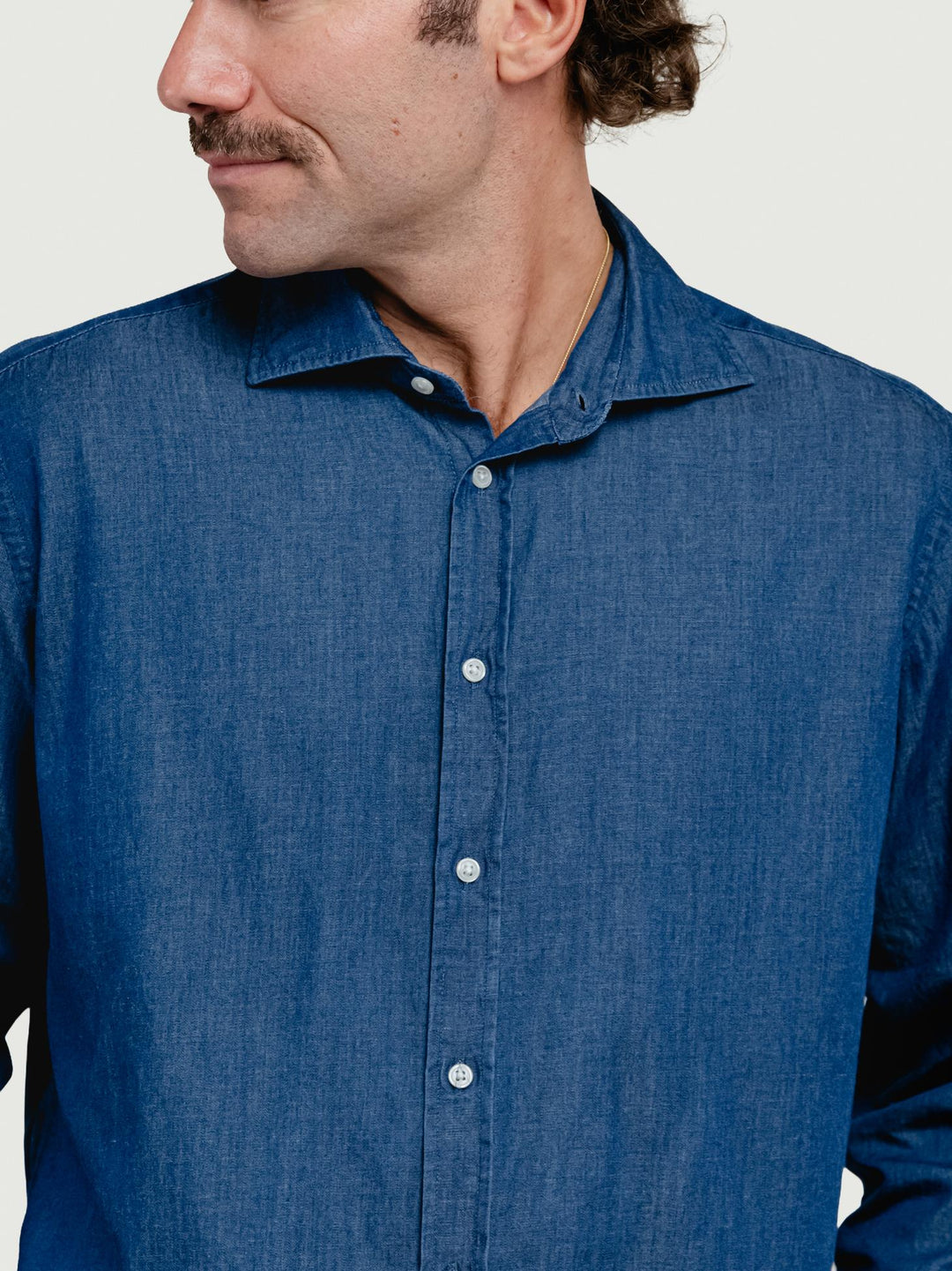 CAMICIA BRADFORD IN COTONE BLUE JEANS BRADFORD/BDEN8 03 BAGGIES 