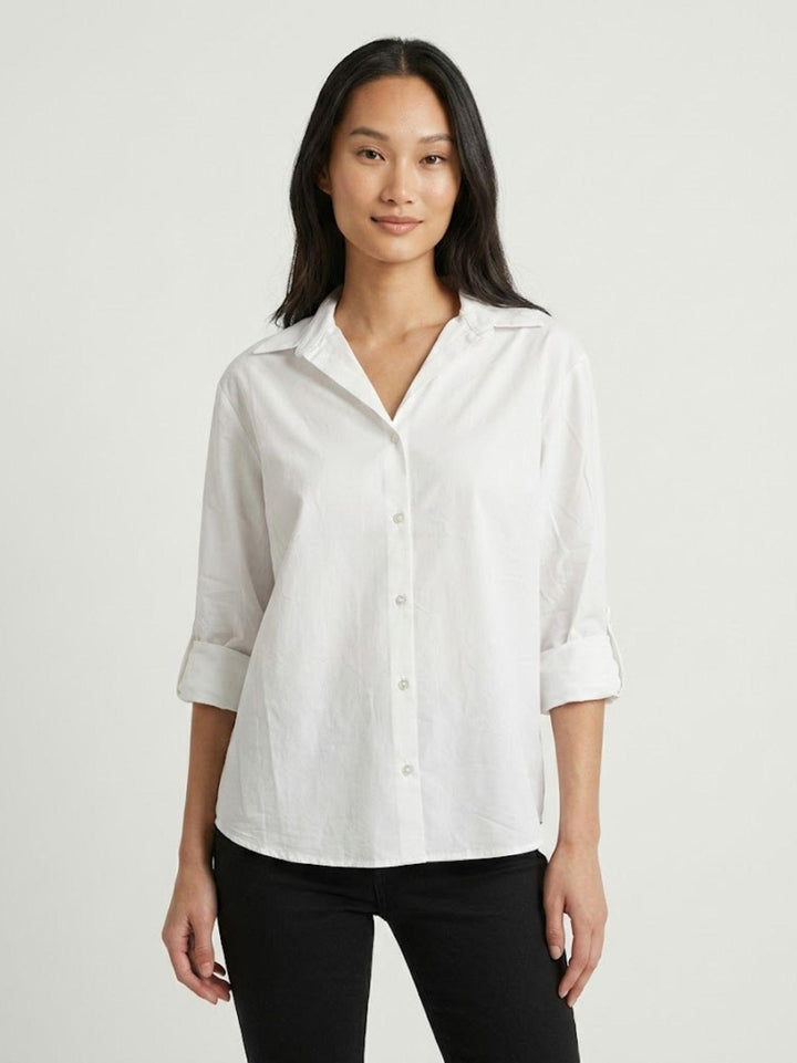 Camicia over in cotone bianca M796/221 10 ANDREA MORANDO 