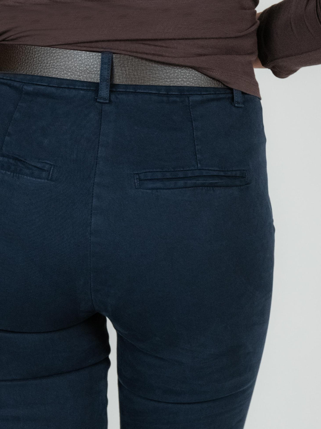 PANTALONE A TROMBETTA blu in cotone 824JA BLU ANDREA MORANDO 