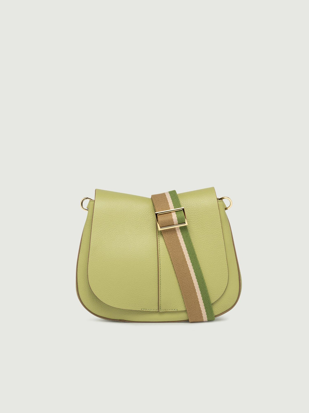 Borsa a tracolla Helena Round in pelle Acerbo BS 6036/COMM GRN-NA 13306 GIANNI CHIARINI 