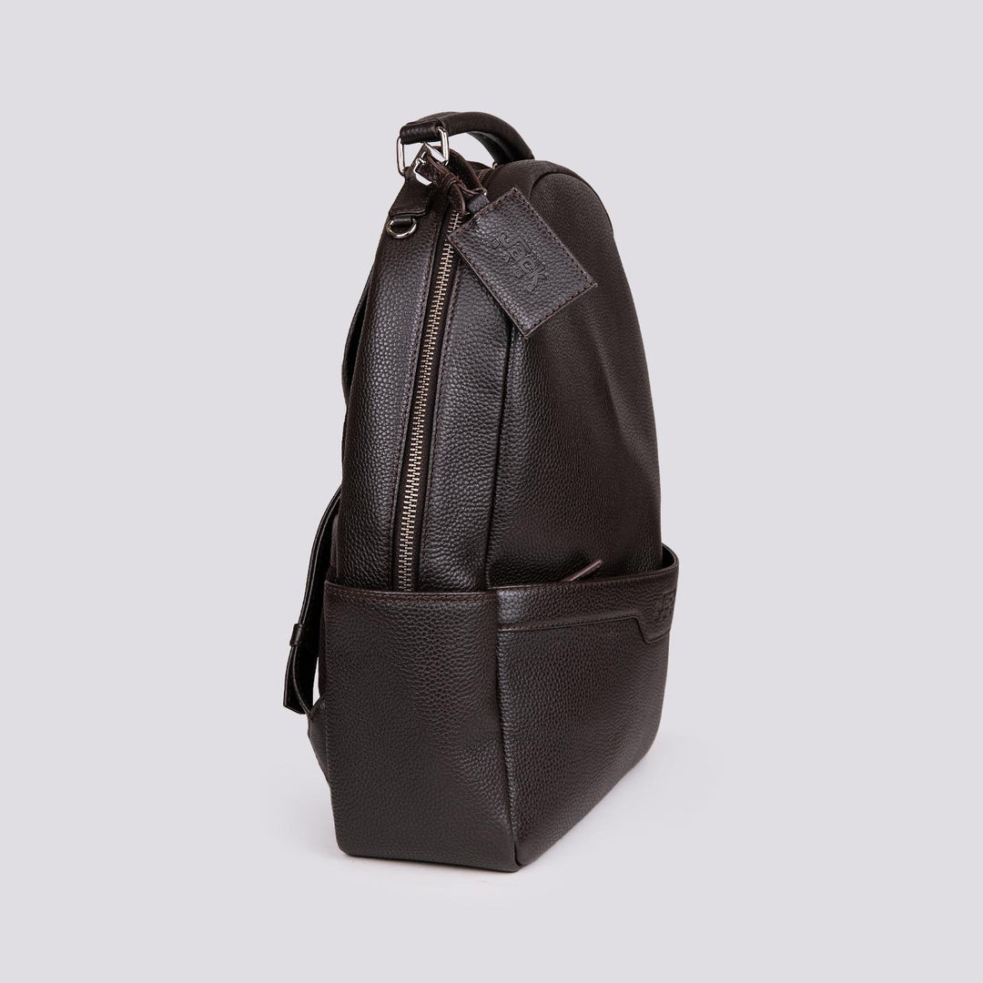 ZAINO IN PELLE MARTELLATA MARRONE TRAVELER TRA 06 JACK LEATHER 