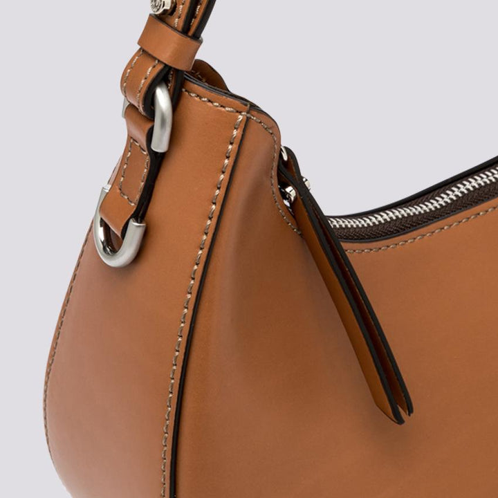 BORSA Bianca in PELLE spazzolata nocciola BS 10426 CALF-NA 2908 GIANNI CHIARINI 
