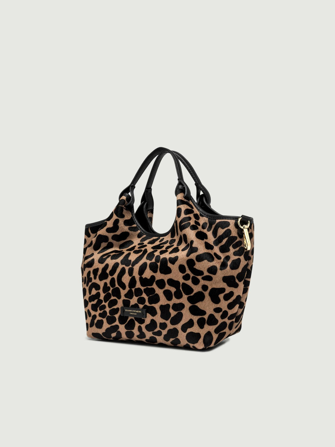Borsa a spalla Dua color leo macchia nero-nero 11109 HORSY 10730 GIANNI CHIARINI 