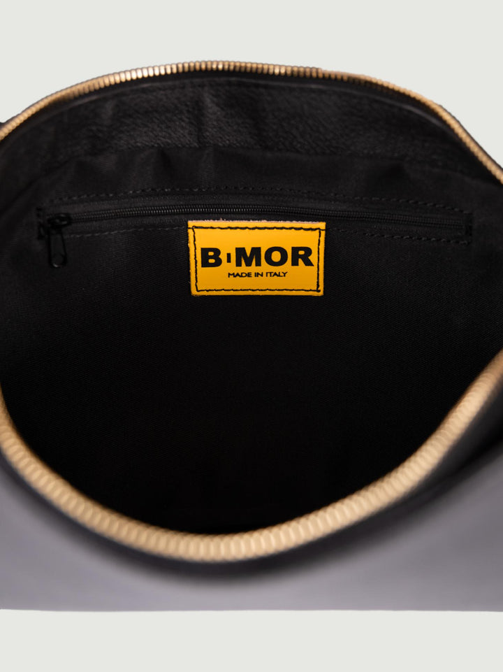 BORSA A SPALLA SEVENTY IN PELLE NERA SEVENTY NERO BIMOR 