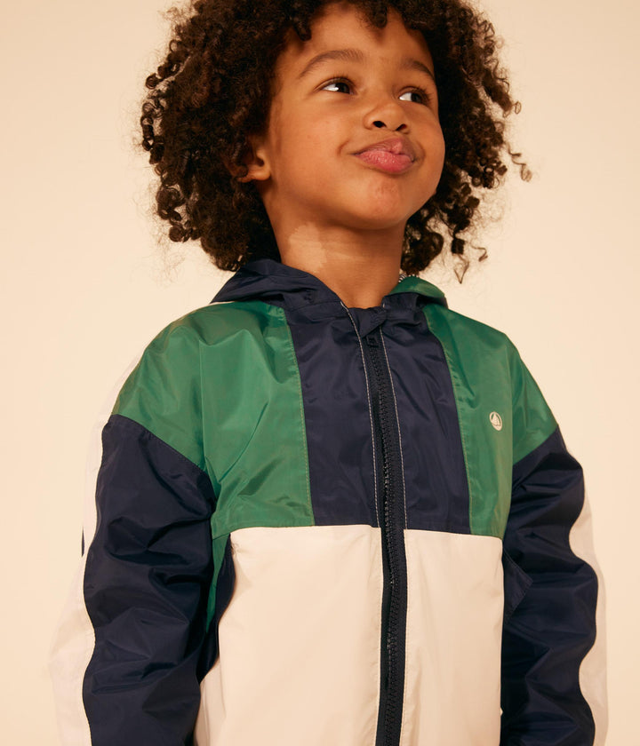 GIACCA A VENTO COLOR BLOCK BAMBINO A09LG 01 PETIT BATEAU 