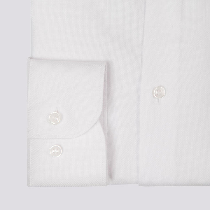 CAMICIA BIANCA IN COTONE REGULAR FIT 5B397 01 ANDREA MORANDO 