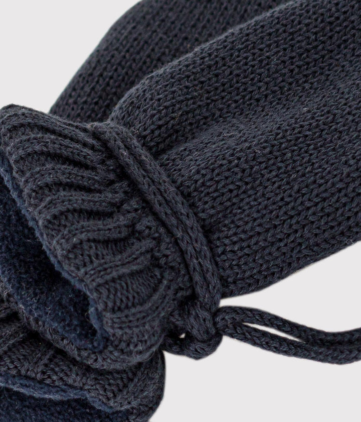 MUFFOLE IN MAGLIA BEBÈ FODERATE IN PILE RICICLATO A08BO 01 PETIT BATEAU 