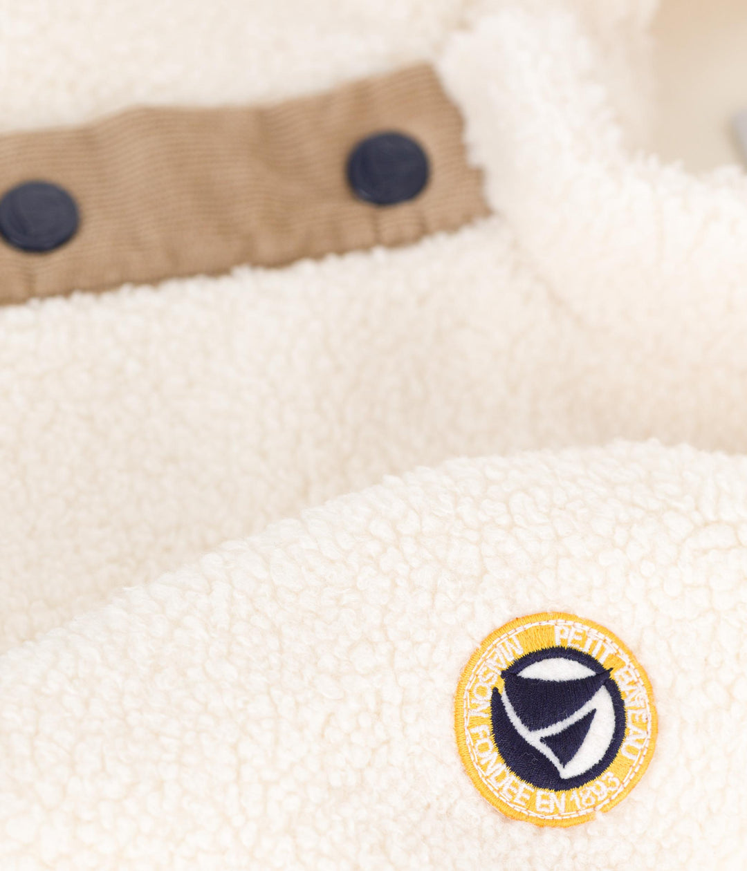 GIACCA SHERPA CON BOTTONI A0DUG 01 PETIT BATEAU 