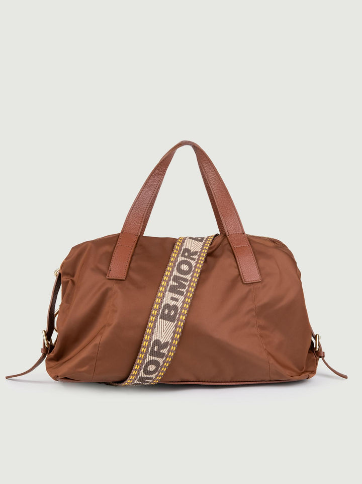 SHOPPER IN NYLON MARRONE CARRY CARRY MARRONE BIMOR 