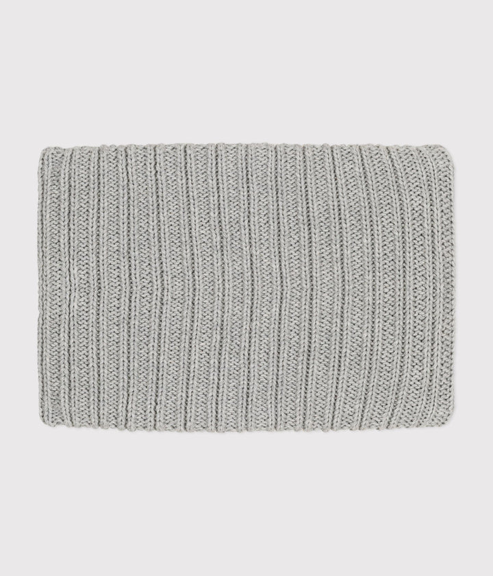 Snood grigio in maglia foderata in pile bambino A0BS0 10 PETIT BATEAU 