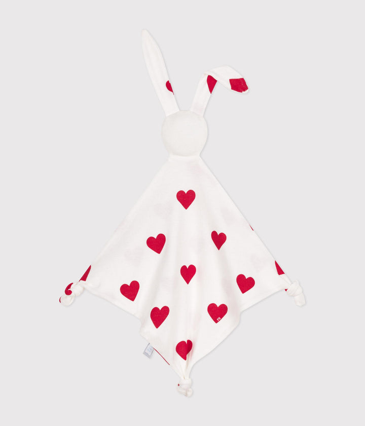 DOUDOU IN COTONE MOTIVO CUORE A09IR 01 PETIT BATEAU 