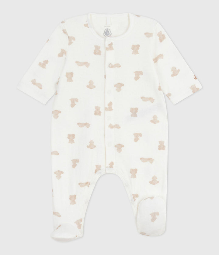 Pigiama in tubique con stampa neonato A0DRM 01 PETIT BATEAU 