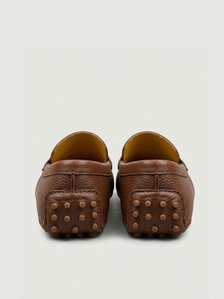 Mocassino Penny con gommini in pelle di cervo marrone U8950 MARRONE ANDREA MORANDO 