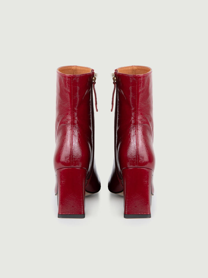 STIVALETTO IN PELLE NAPLAK ROSSA